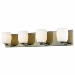 Access Lighting Serenity 4-Light Vanity - Antique Brass - 62563-AB/OPL