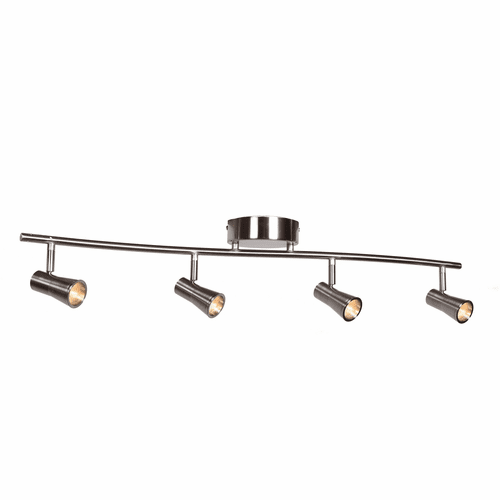 Access Lighting Sleek 4-Light Dimmable LED Spotlight Semi-Flush - Brushed Steel - 63067LEDD-BS