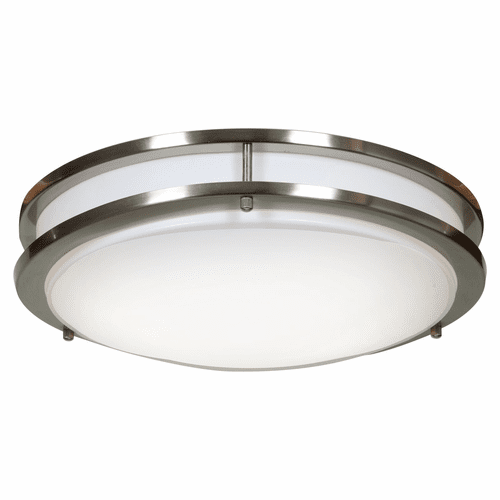 Access Lighting Solero Dimmable LED Flush Mount - Brushed Steel - 20465LEDD-BS/ACR