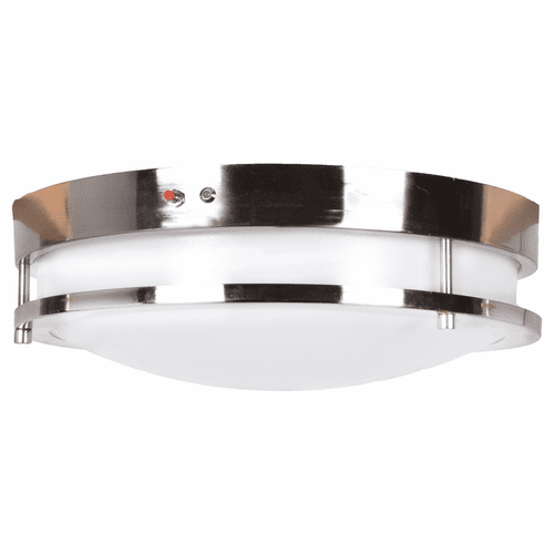 Access Lighting Solero Emergency Backup LED Flush Mount - Brushed Steel - 20466LEDEM-BS/ACR