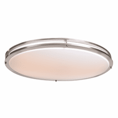 Access Lighting Solero Oval Flush Mount - Brushed Steel - 20468LEDD-BS/ACR