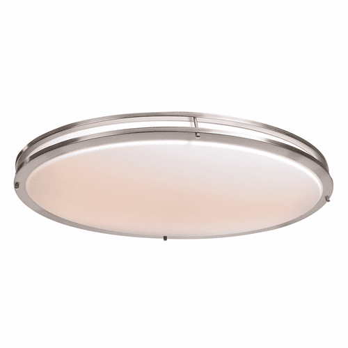 Access Lighting Solero Oval Flush Mount - Brushed Steel - 20468LEDD-BS/ACR