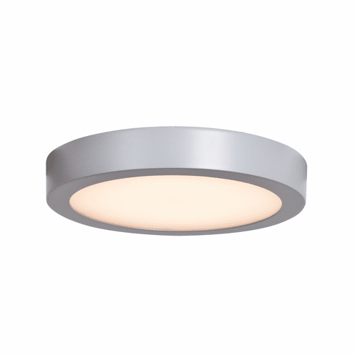 Access Lighting Strike 2.0 Large Dimmable LED Round Flush Mount - Silver - 20801LEDD-SILV/ACR