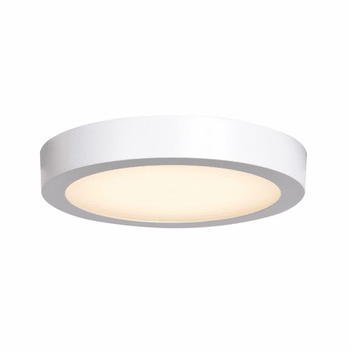 Access Lighting Strike 2.0 Large Dimmable LED Round Flush Mount - White - 20801LEDD-WH/ACR