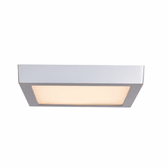 Access Lighting Strike 2.0 Large Dimmable LED Square Flush Mount - Silver - 20803LEDD-SILV/ACR