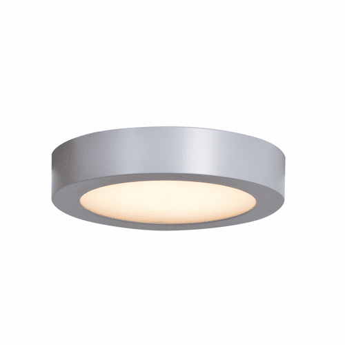Access Lighting Strike 2.0 Small Dimmable LED Round Flush Mount - Silver - 20800LEDD-SILV/ACR