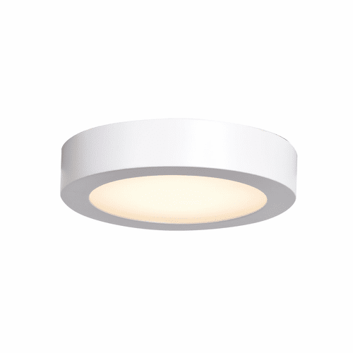 Access Lighting Strike 2.0 Small Dimmable LED Round Flush Mount - White - 20800LEDD-WH/ACR