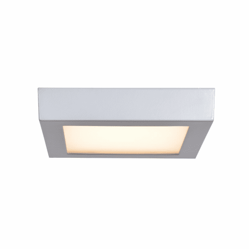 Access Lighting Strike 2.0 Small Dimmable LED Square Flush Mount - Silver - 20802LEDD-SILV/ACR