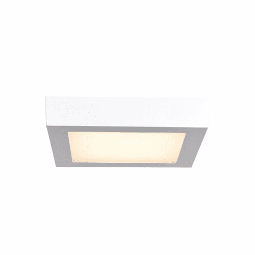 Access Lighting Strike 2.0 Small Dimmable LED Square Flush Mount - White - 20802LEDD-WH/ACR