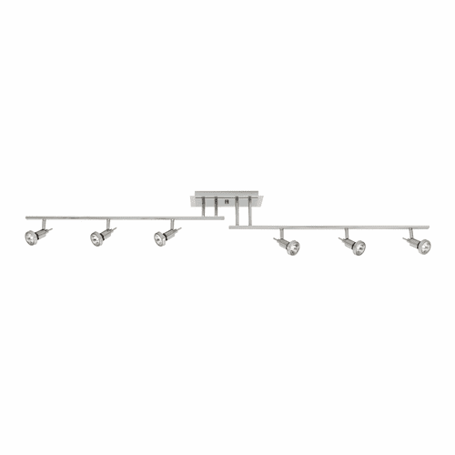 Access Lighting Viper 6-Light Dimmable LED Off-Set Semi-Flush - Brushed Steel - 52043LEDDLP-BS