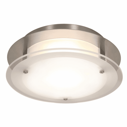 Access Lighting Vision Round Small Dimmable LED Flush Mount - Brushed Steel - 50036LEDD-BS/FST