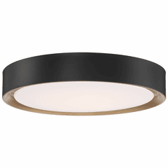 Access Malaga 1-LT LED Flush Mount - Matte Black - 49972LEDD-MBL/ACR