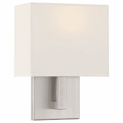 Access Mid Town 1-LT LED Wall Sconce - Brushed Steel - 64061LEDDLP-BS/WH