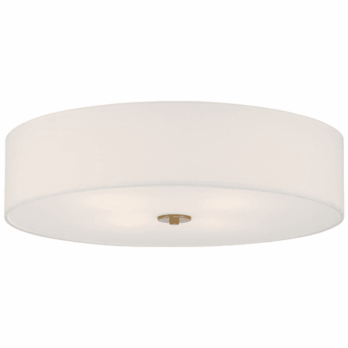 Access Mid Town 4-LT LED Flush Mount - Antique Brushed Brass - 64064LEDDLP-ABB/WH