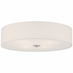 Access Mid Town 4-LT LED Flush Mount - Brushed Steel - 64064LEDDLP-BS/WH