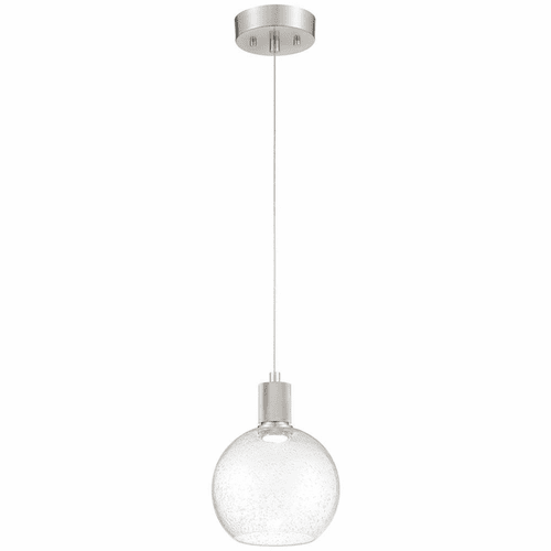 Access Port Nine 1-LT Burgundy LED Pendant - Brushed Steel - 63142LEDD-BS/SDG
