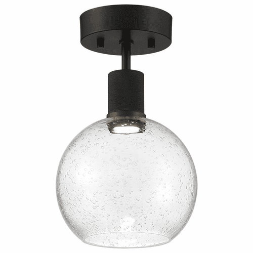 Access Port Nine 1-LT Burgundy LED Semi-Flush - Matte Black - 63148LEDD-MBL/SDG