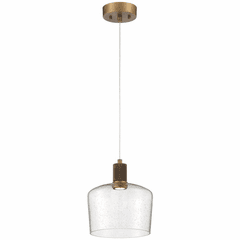 Access Port Nine 1-LT Chardonnay LED Pendant - Brushed Brass - 63141LEDD-ABB/SDG