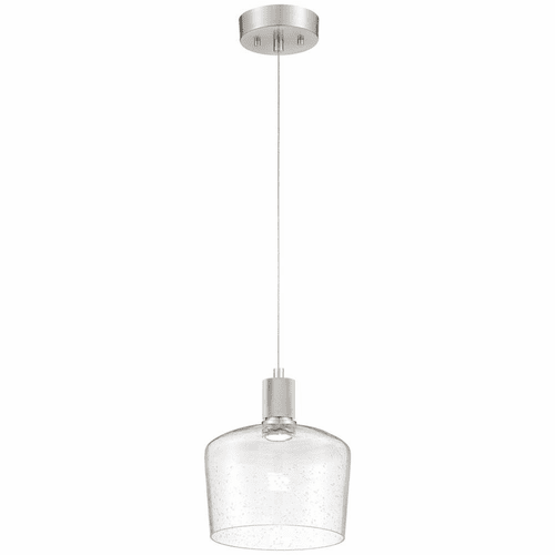 Access Port Nine 1-LT Chardonnay LED Pendant - Brushed Steel - 63141LEDD-BS/SDG