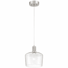 Access Port Nine 1-LT Chardonnay LED Pendant - Brushed Steel - 63141LEDD-BS/SDG