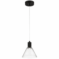 Access Port Nine 1-LT Martini LED Pendant - Matte Black - 63140LEDD-MBL/SDG