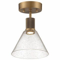 Access Port Nine 1-LT Martini LED Semi-Flush - Brushed Brass - 63146LEDD-ABB/SDG