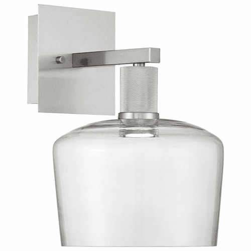Access Port Nine 1LT Chardonnay LED Wall Sconce - Brushed Steel - 63144LEDD-BS/CLR