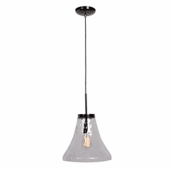 Access Simplicite 1-LT LED Pendant - Black Chrome - 63990LEDDLP-BCH/CLR