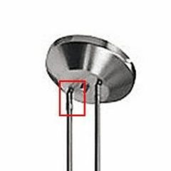 Access Slope Celing Adapter - Brushed Steel - S501-BS