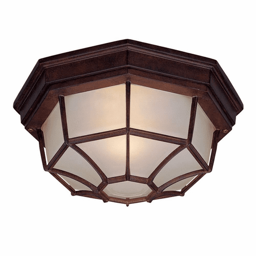 Acclaim 2-Light Outdoor Flushmount - Burled Walnut - 2002BW