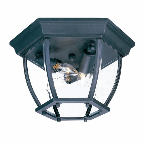 Acclaim 3-Light Outdoor Flushmount - Matte Black - 5602BK