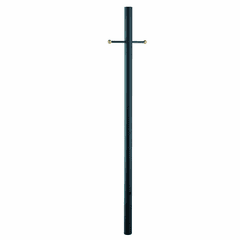 Acclaim 7-FT Direct Burial Post With Cross Arm - Matte Black - 96BK