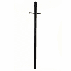 Acclaim 7-FT Direct Burial Post With Photocell - Matte Black - 99BK
