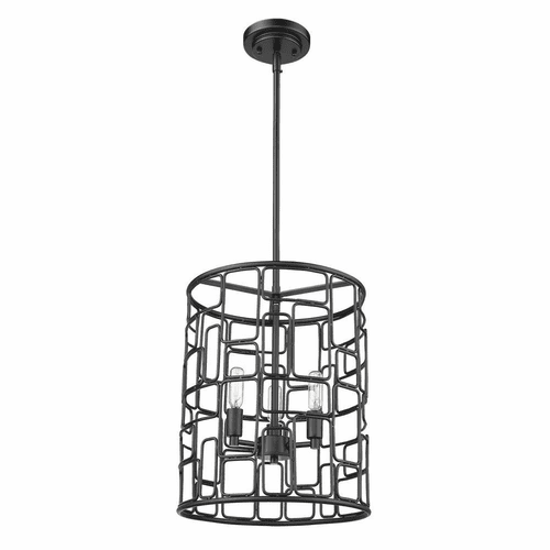 Acclaim Amoret 3-LT Convertible Pendant - Matte Black - IN21130BK