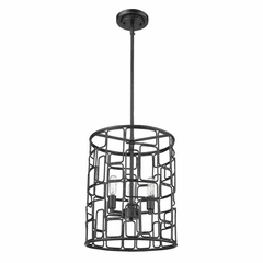 Acclaim Amoret 3-LT Convertible Pendant - Matte Black - IN21130BK