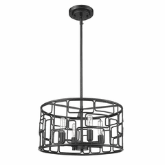 Acclaim Amoret 4-LT Convertible Pendant - Matte Black - IN21131BK