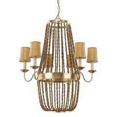 Acclaim Anastasia 6-Light Chandelier - Antique Gold Leaf - IN11405AGL Acclaim Anastasia 6-Light Chandelier - Antique Gold Leaf - IN11405AGL