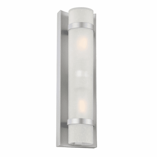 Acclaim Apollo 2-Light Outdoor Wall Light - Brushed Silver - 4701BS