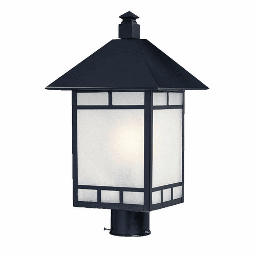 Acclaim Artisan 1-Light Outdoor Post Mount - Matte Black - 9027BK