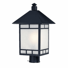 Acclaim Artisan 1-Light Outdoor Post Mount - Matte Black - 9027BK