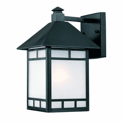 Acclaim Artisan 1-Light Outdoor Wall Light - Matte Black - 9012BK Acclaim Artisan 1-Light Outdoor Wall Light - Matte Black - 9012BK