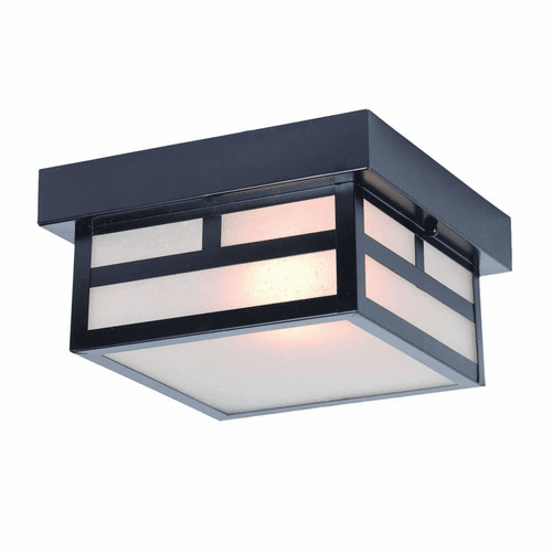 Acclaim Artisan 2-Light Outdoor Flushmount - Matte Black - 4708BK