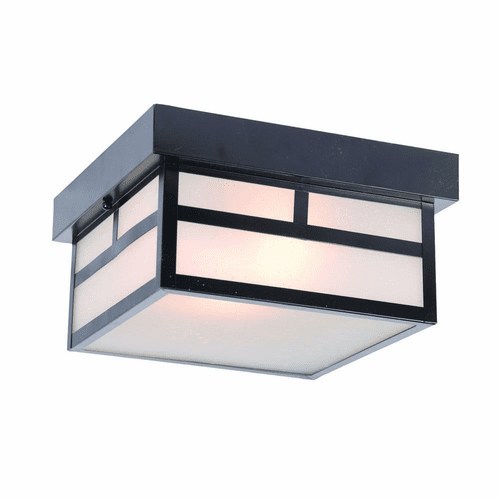 Acclaim Artisan 2-Light Outdoor Flushmount - Matte Black - 4710BK