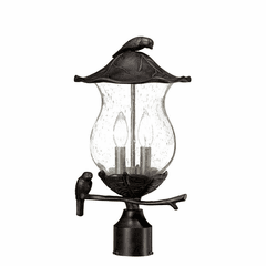 Acclaim Avian 2-Light Outdoor Post Mount - Black Coral - 7567BC/SD
