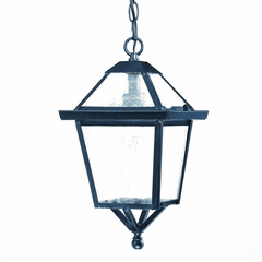 Acclaim Bay Street 1-Light Outdoor Hanging Lantern - Matte Black - 7616BK Acclaim Bay Street 1-Light Outdoor Hanging Lantern - Matte Black - 7616BK