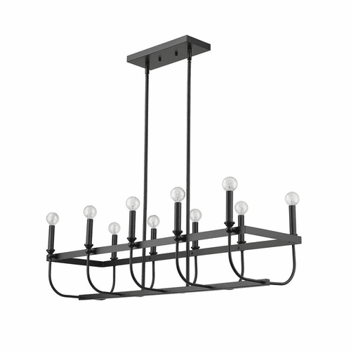 Acclaim Beckett 10-Light Island Pendant - Matte Black - IN20031BK