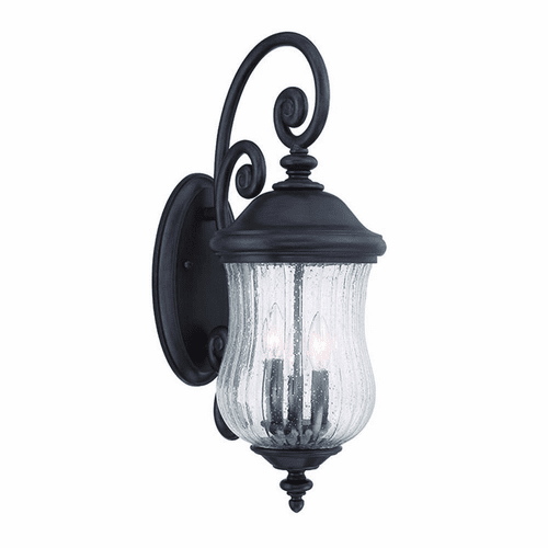Acclaim Bellagio 3-Light Outdoor Wall Light - Black Coral - 39712BC