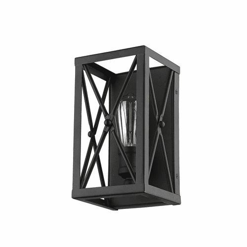 Acclaim Brooklyn 1-Light Wall Sconce - Matte Black - IN41120BK