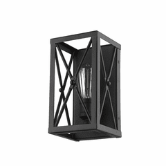 Acclaim Brooklyn 1-Light Wall Sconce - Matte Black - IN41120BK