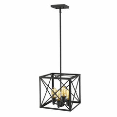 Acclaim Brooklyn 4-Light Pendant - Matte Black - IN21121BK